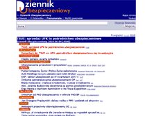 Tablet Screenshot of dziennikubezpieczeniowy.pl